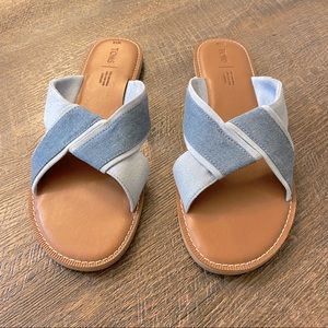 Tom’s Denim slide sandal
